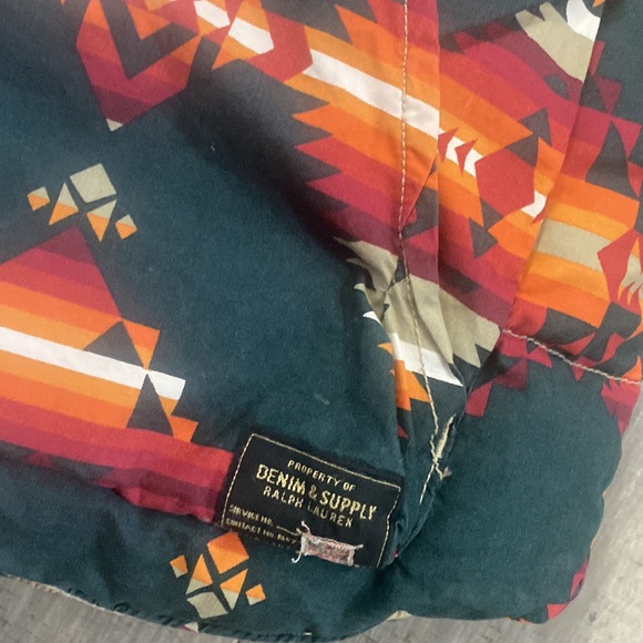 Ralph Lauren Denim & Supply Aztec style reversible down vest - XL. - Picture 3 of 4